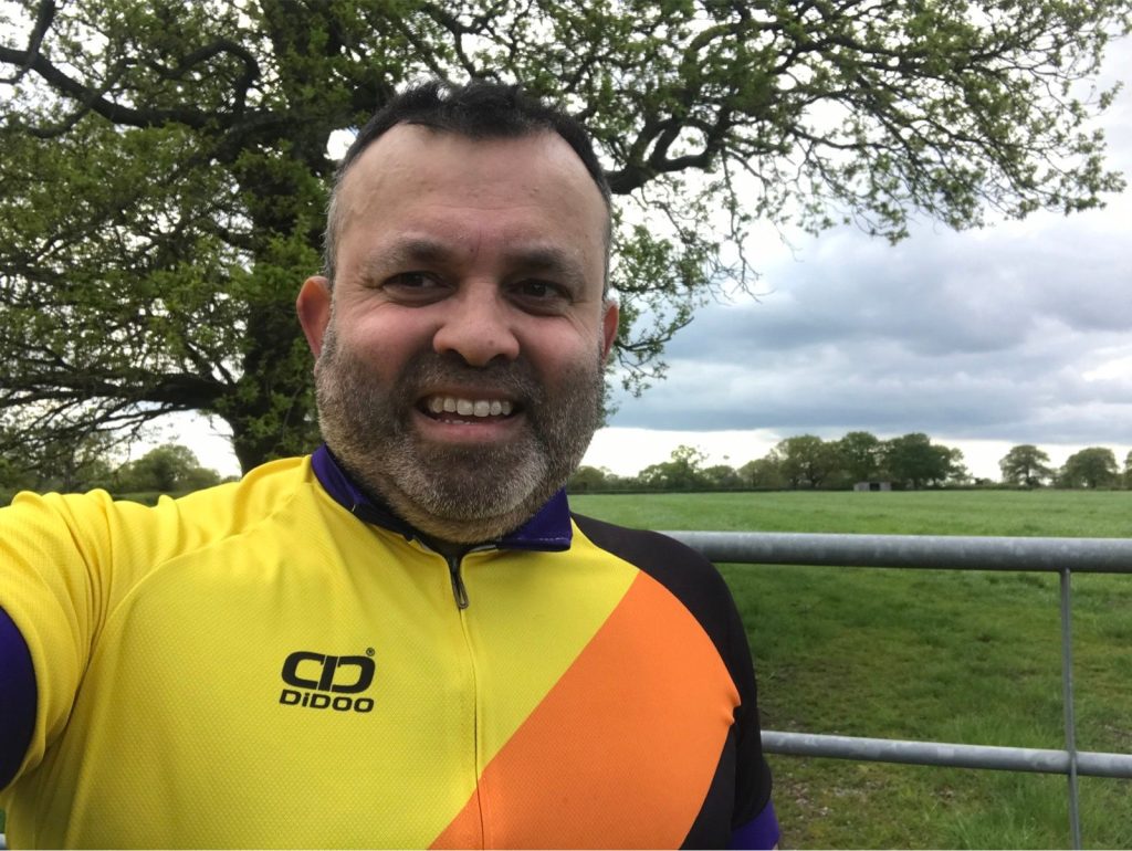100 km ride Manoj