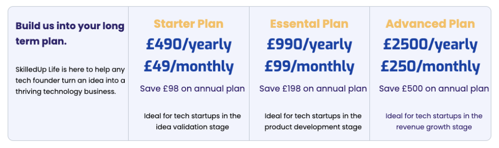SkilledUp Life Pricing 2025